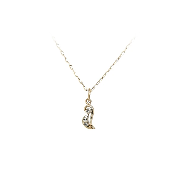 Mặt dây chuyền vàng đính đá zircon