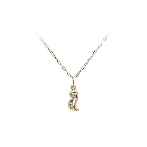 Mặt dây chuyền vàng đính đá zircon