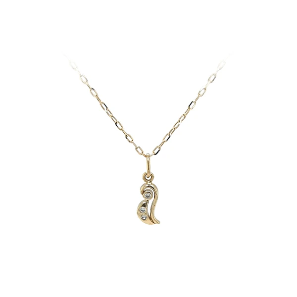 Mặt dây chuyền vàng đính đá zircon