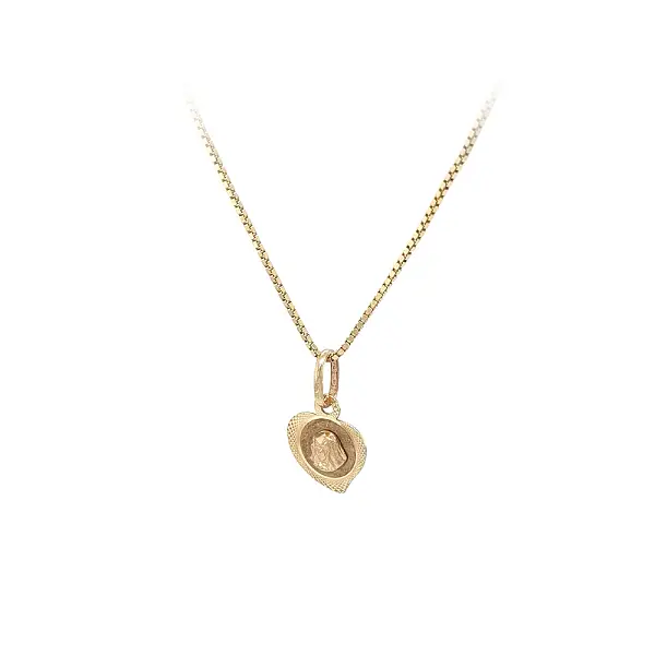 Mặt dây chuyền vàng Đức Mẹ trong Trái tim Đức tin