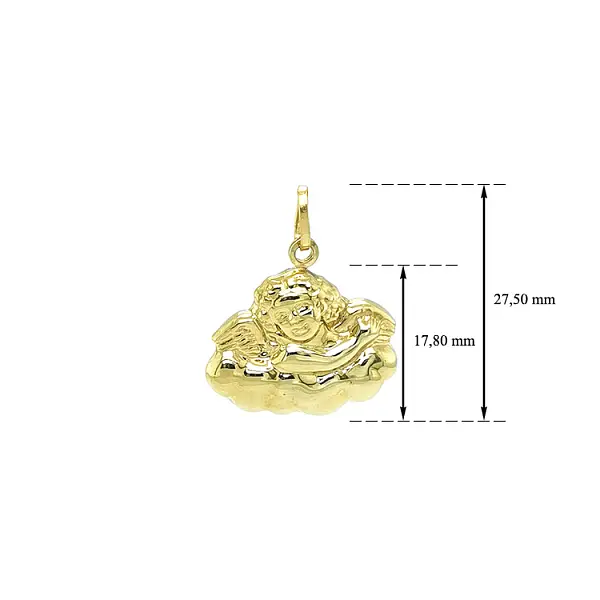 Mặt dây chuyền vàng hình thiên thần