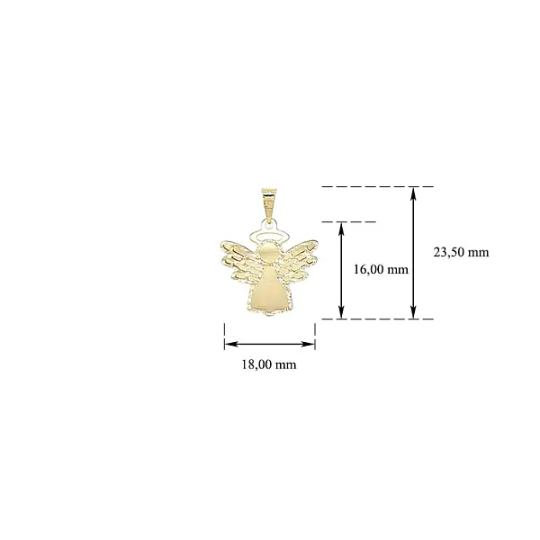 Mặt dây chuyền vàng hình thiên thần