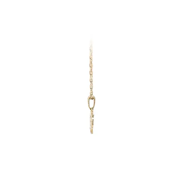 Mặt dây chuyền vàng hình voi đính đá zircon