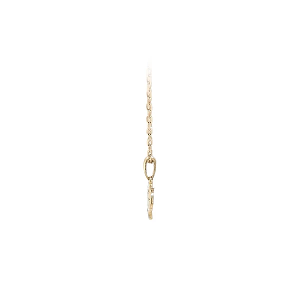 Mặt dây chuyền vàng hình voi đính đá zircon