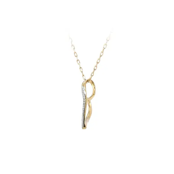 Mặt dây chuyền hình trái tim bằng vàng đính đá zircon