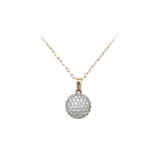 Mặt dây chuyền vàng đính đá zircon