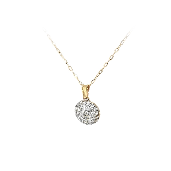 Mặt dây chuyền vàng đính đá zircon