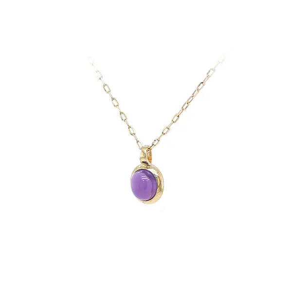 Mặt dây chuyền vàng có đá tím