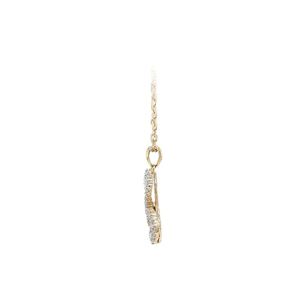 Mặt dây chuyền vàng hình bướm đính đá zircon