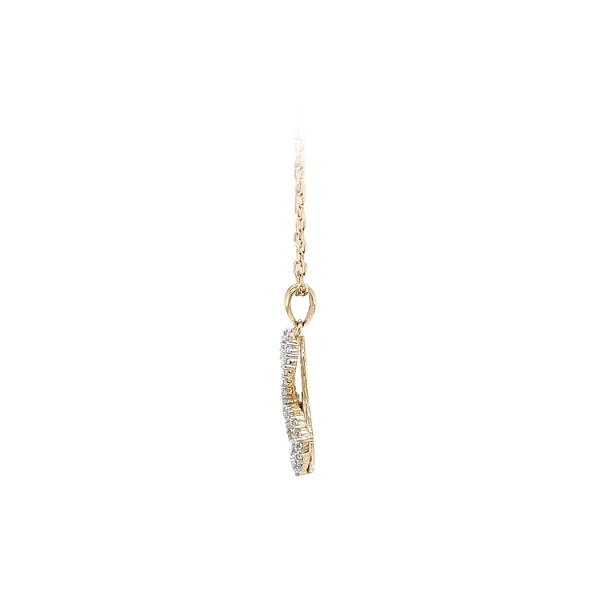 Mặt dây chuyền vàng hình bướm đính đá zircon