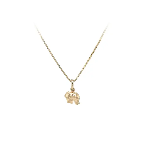 Mặt dây chuyền voi vàng