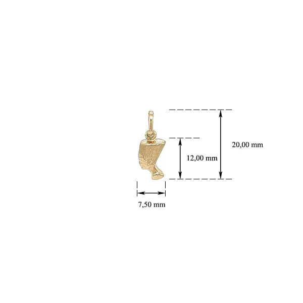 Mặt dây chuyền vàng Nefertiti