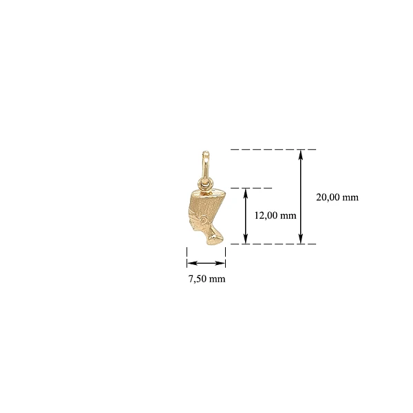 Mặt dây chuyền vàng Nefertiti