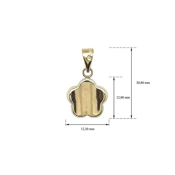 Mặt dây chuyền hoa bằng vàng