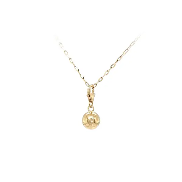 Mặt dây chuyền vàng cho vòng tay hình quả bóng