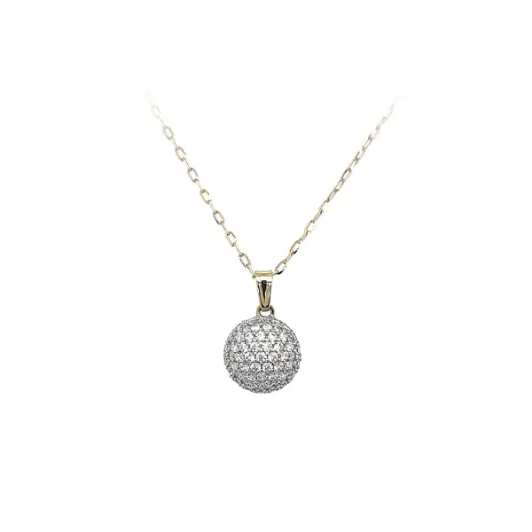 Mặt dây chuyền vàng đính đá zircon