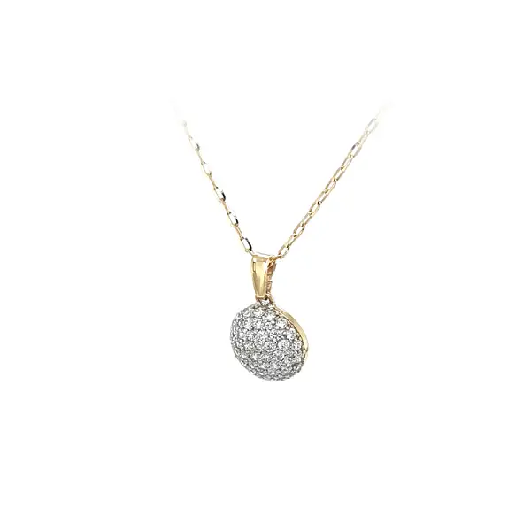 Mặt dây chuyền vàng đính đá zircon