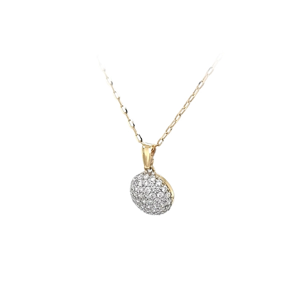 Mặt dây chuyền vàng đính đá zircon