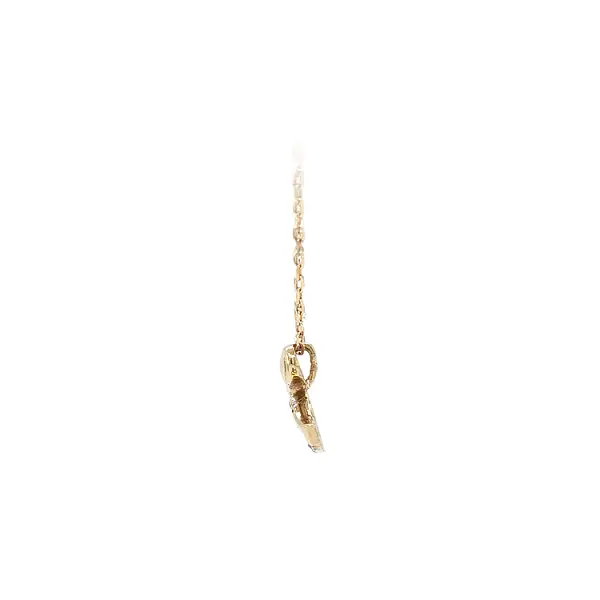Mặt dây chuyền vàng hình thiên nga đính đá zircon