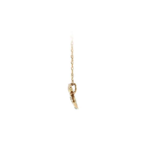 Mặt dây chuyền vàng hình thiên nga đính đá zircon