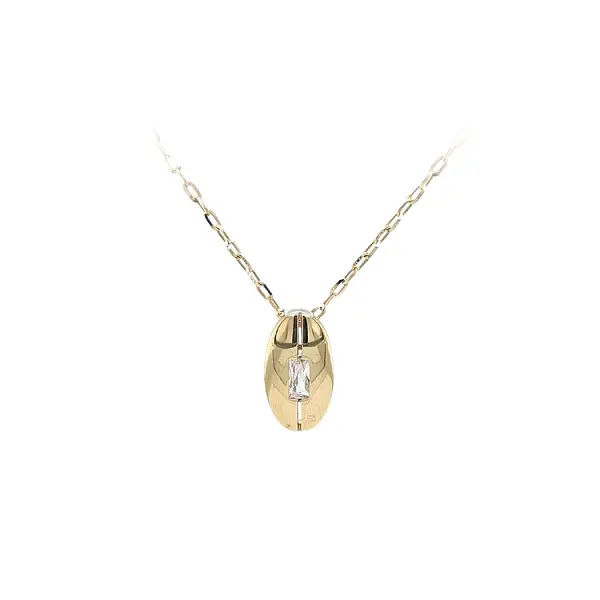 Mặt dây chuyền vàng đính đá zircon