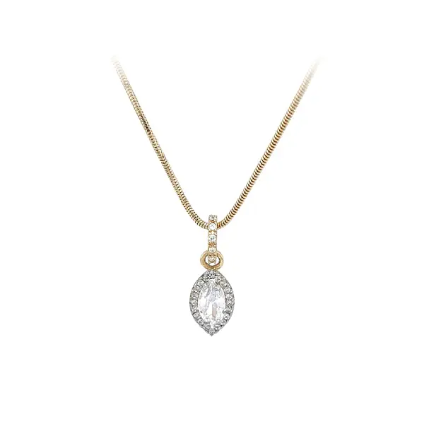 Vòng cổ vàng đính đá zircon