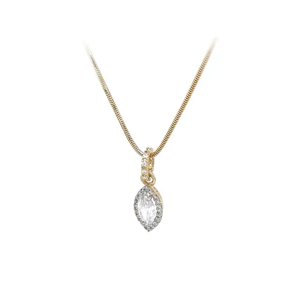 Vòng cổ vàng đính đá zircon