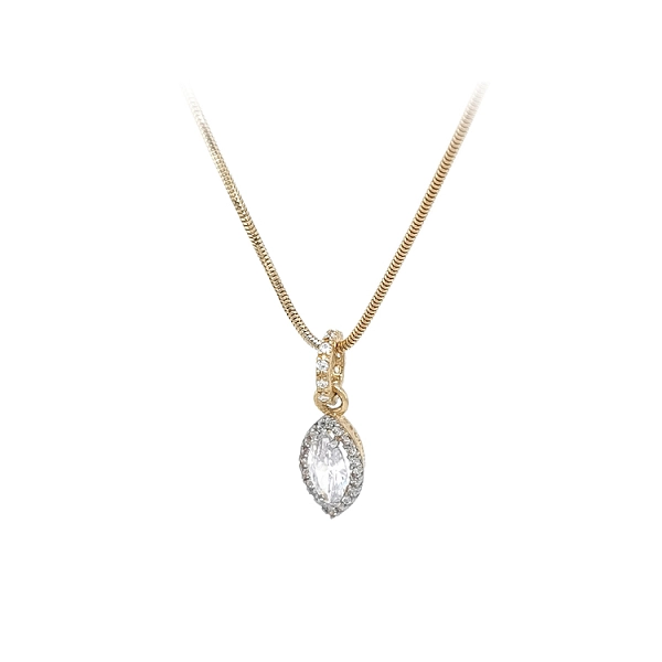 Vòng cổ vàng đính đá zircon