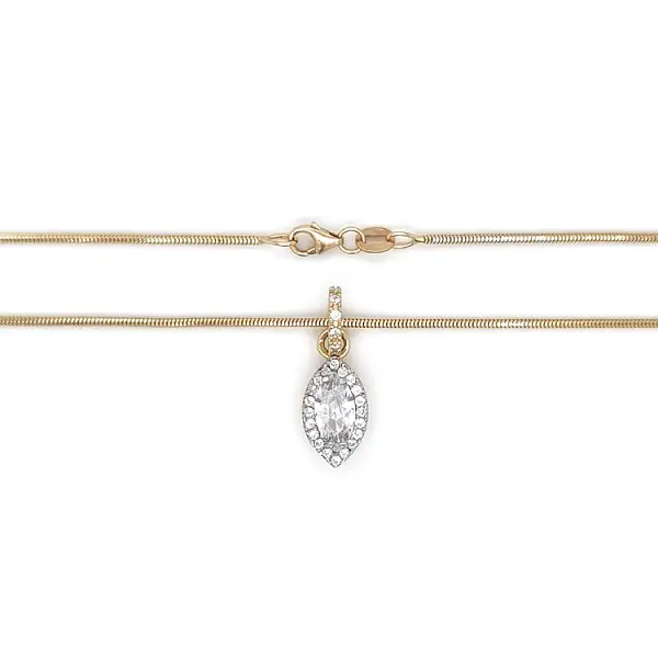 Vòng cổ vàng đính đá zircon