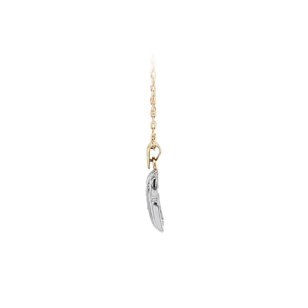 Mặt dây chuyền vàng đính đá zircon làm từ vàng kết hợp