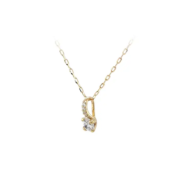 Mặt dây chuyền vàng đính đá zircon