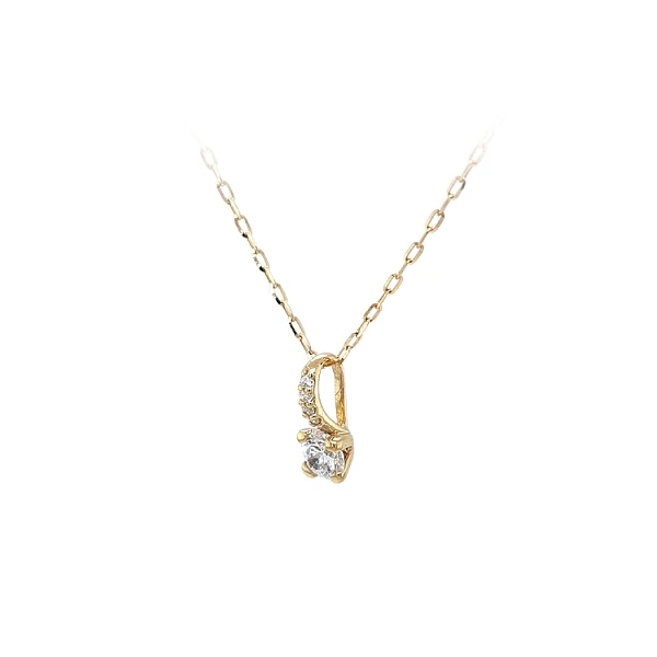 Mặt dây chuyền vàng đính đá zircon