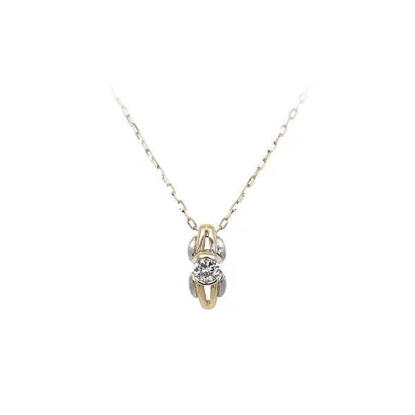 Mặt dây chuyền kết hợp zircon và vàng