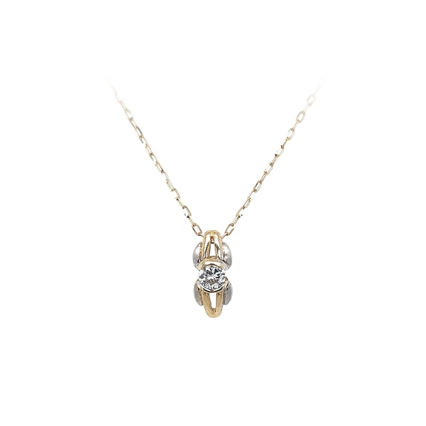 Mặt dây chuyền kết hợp zircon và vàng