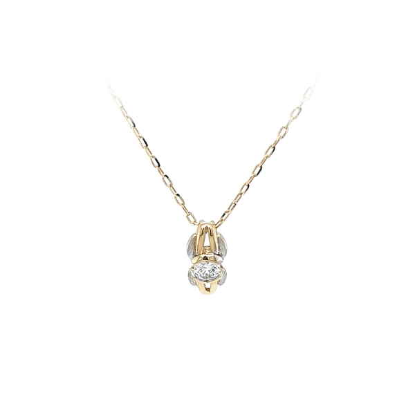 Mặt dây chuyền kết hợp zircon và vàng