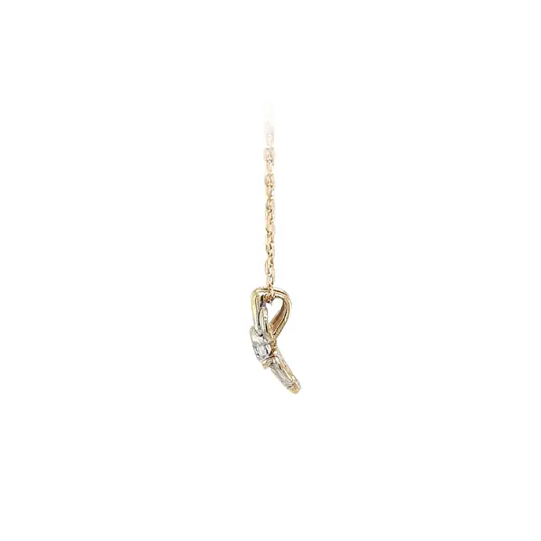 Mặt dây chuyền kết hợp zircon và vàng