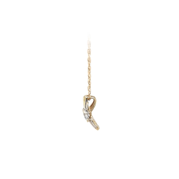 Mặt dây chuyền kết hợp zircon và vàng