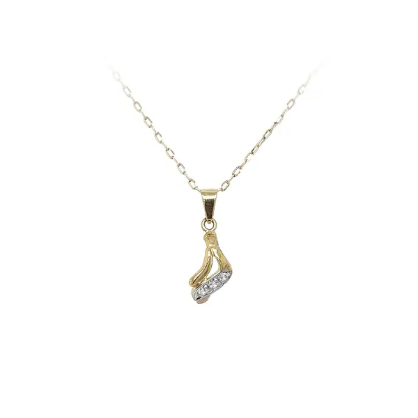 Mặt dây chuyền vàng đính đá zircon