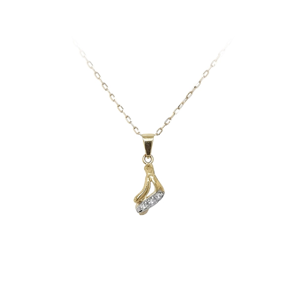 Mặt dây chuyền vàng đính đá zircon