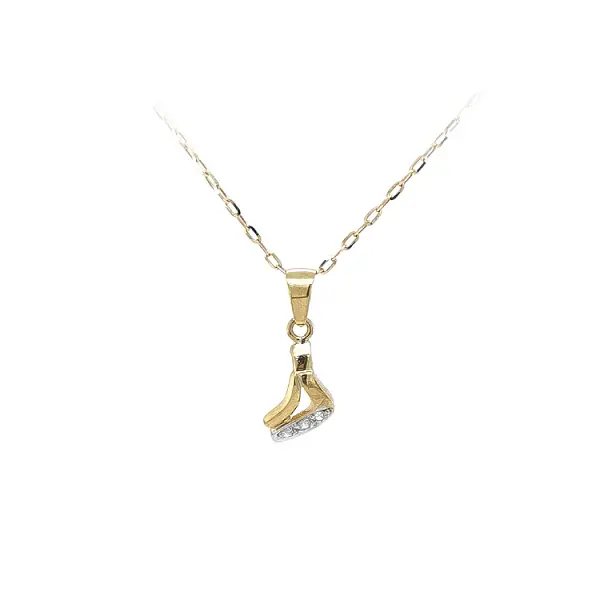 Mặt dây chuyền vàng đính đá zircon