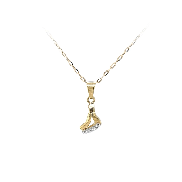 Mặt dây chuyền vàng đính đá zircon