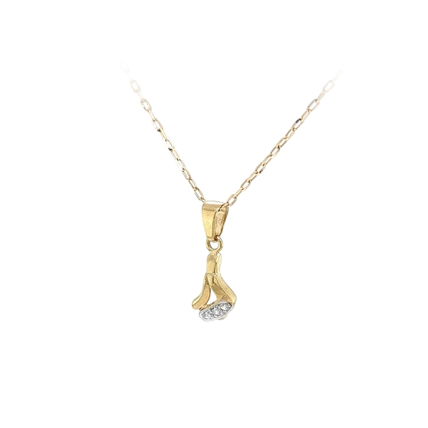 Mặt dây chuyền vàng đính đá zircon