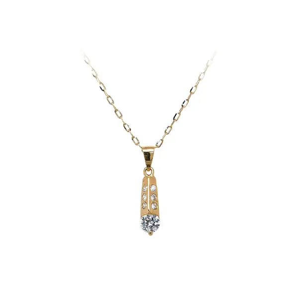 Mặt dây chuyền vàng đính đá zircon