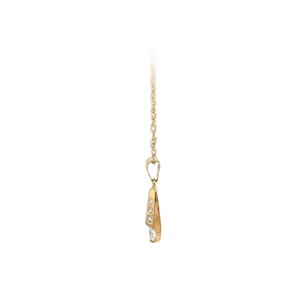 Mặt dây chuyền vàng đính đá zircon