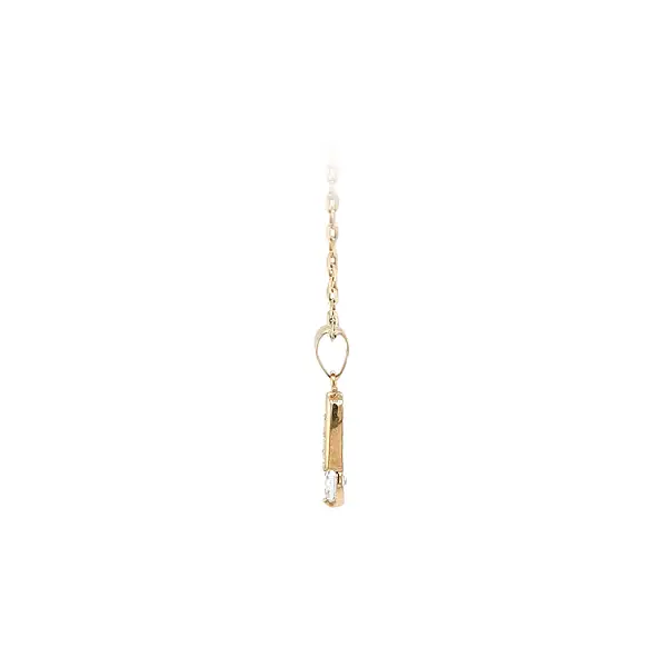 Mặt dây chuyền vàng đính đá zircon