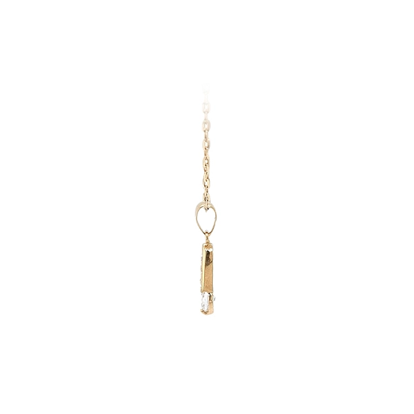 Mặt dây chuyền vàng đính đá zircon