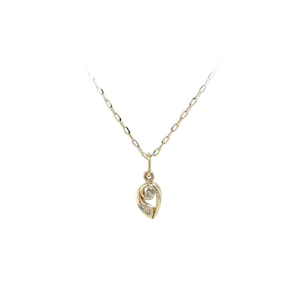 Mặt dây chuyền vàng đính đá zircon