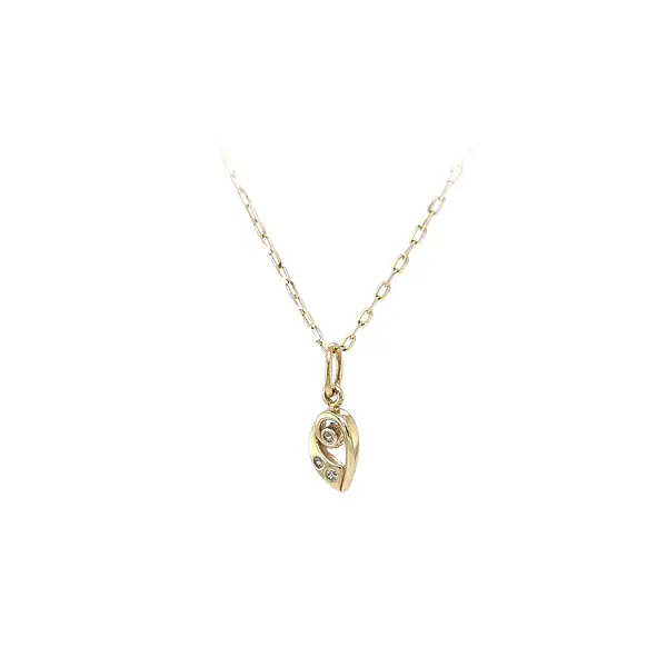 Mặt dây chuyền vàng đính đá zircon