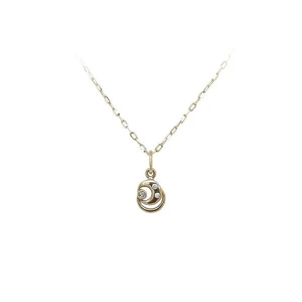 Mặt dây chuyền vàng đính đá zircon