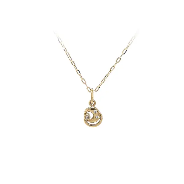 Mặt dây chuyền vàng đính đá zircon